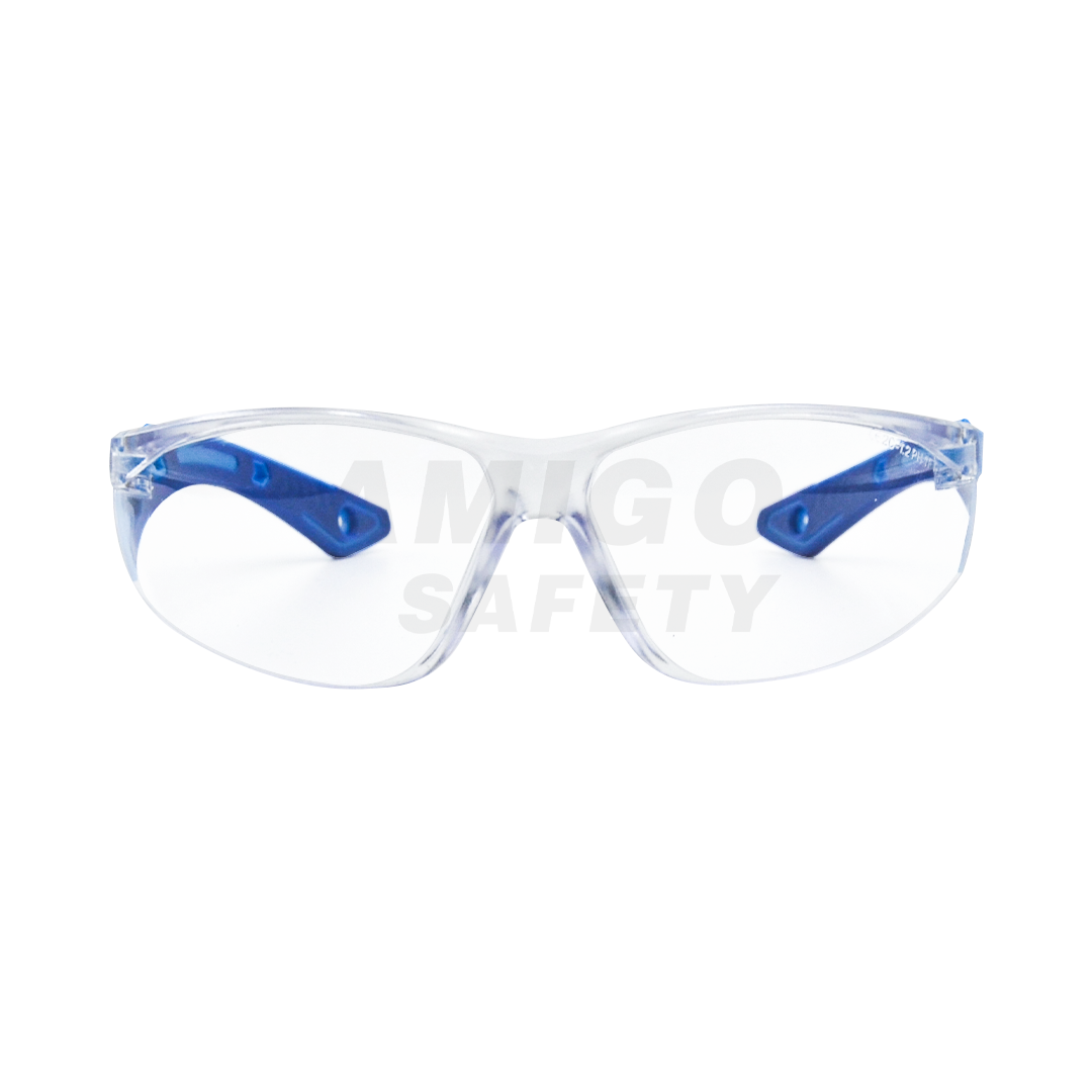 Lente de Policarbonato transparente antiempañante patillas Azul LAMIRA AS-4475AF … - 0